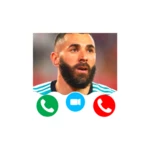 Logo of karim benzema Video Call android Application 