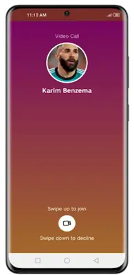 karim benzema Video Call android App screenshot 3